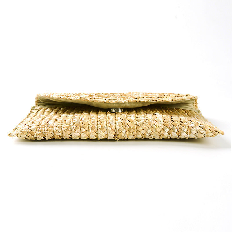 Handwoven Straw Clutch