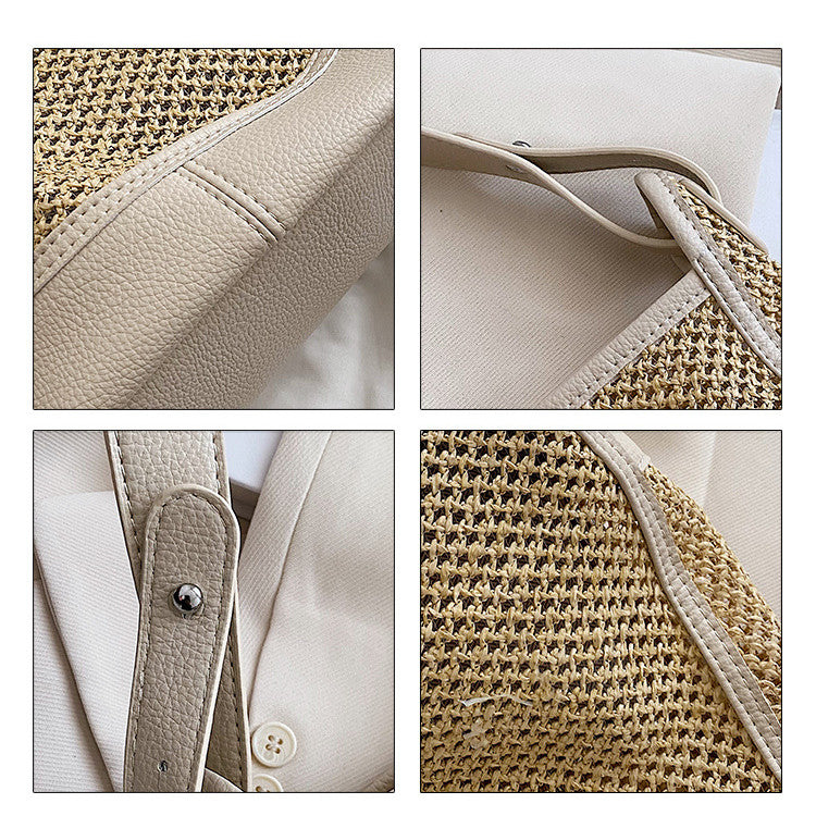Women's Fashion Large Capacity Straw Tote Bag