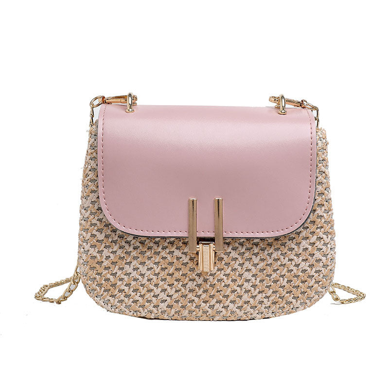 Fashionable Metropolitan Straw Cross Body Bag
