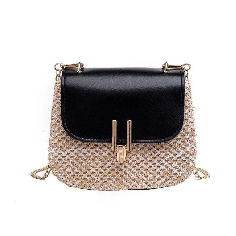 Fashionable Metropolitan Straw Cross Body Bag
