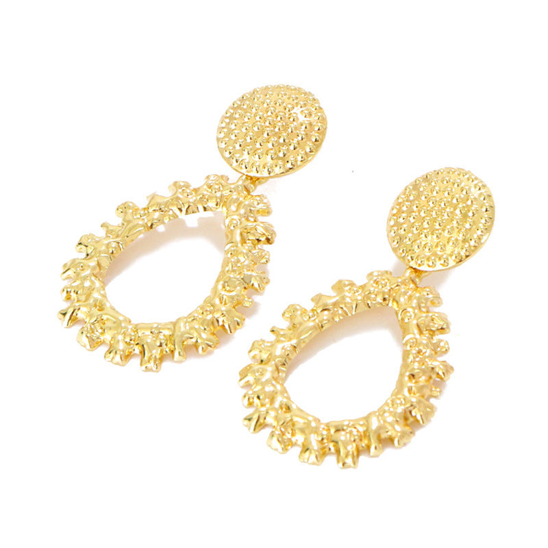Metal Gold Wind Earrings