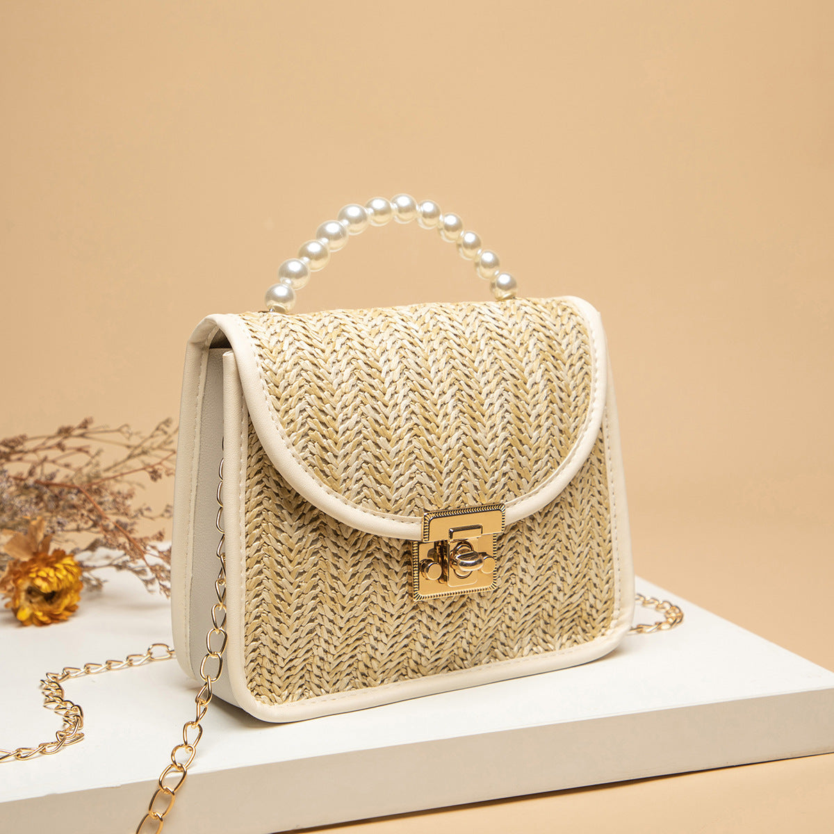 Vintage Pearl Crossbody