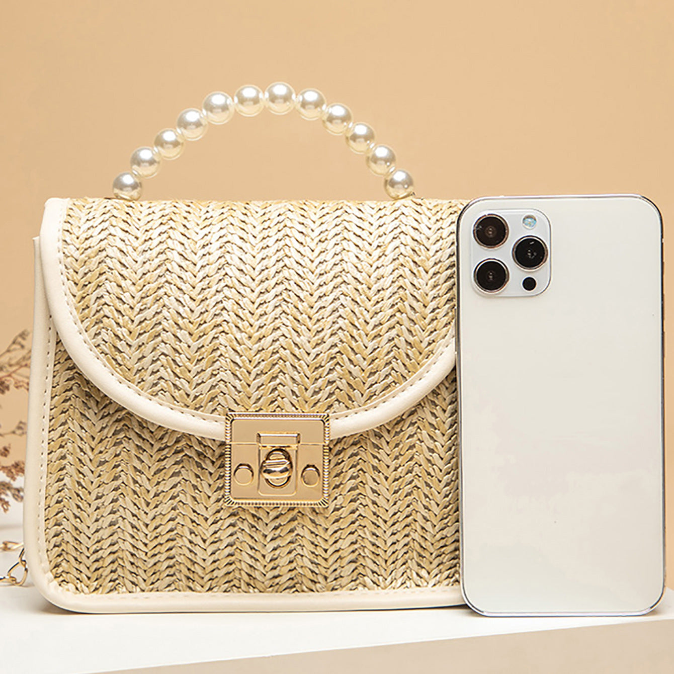 Vintage Pearl Crossbody