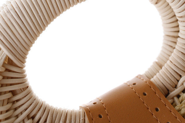 Spherical Seashell Rattan Handbag