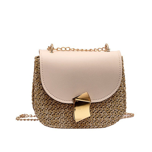 Chic Urban Straw Crossbody Bag