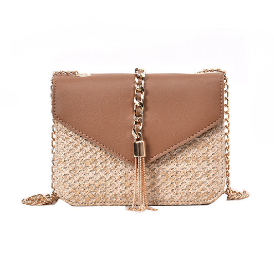 Stylish Woven Shoulder Messenger Bag