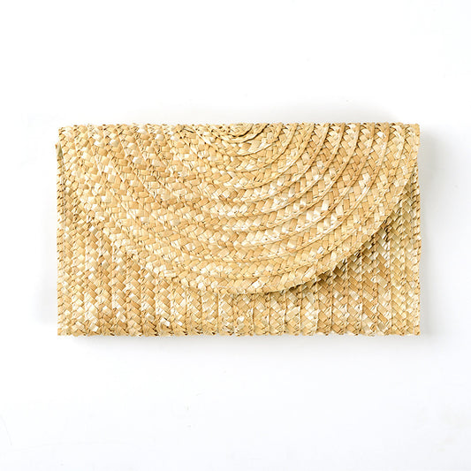 Handwoven Straw Clutch