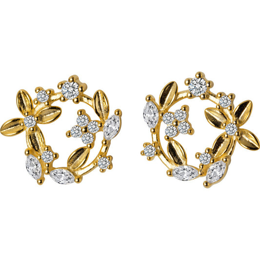 Elegant Four-Flower Earrings