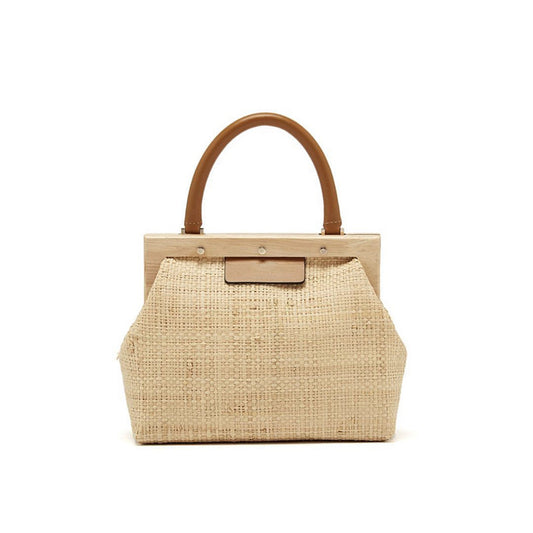 Raffia Shell Pillow Bag