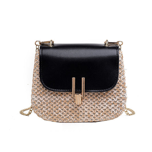 Fashionable Metropolitan Straw Cross Body Bag