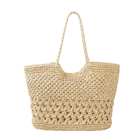 Narcisa Woven Straw Tote