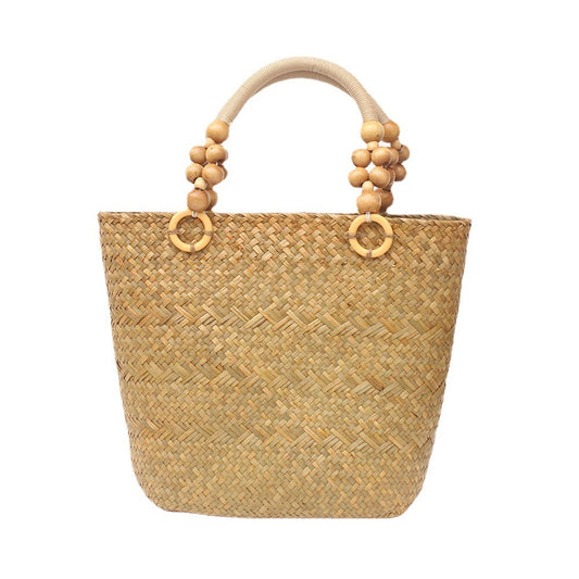 Straw Handbag Retro Large Capacity
